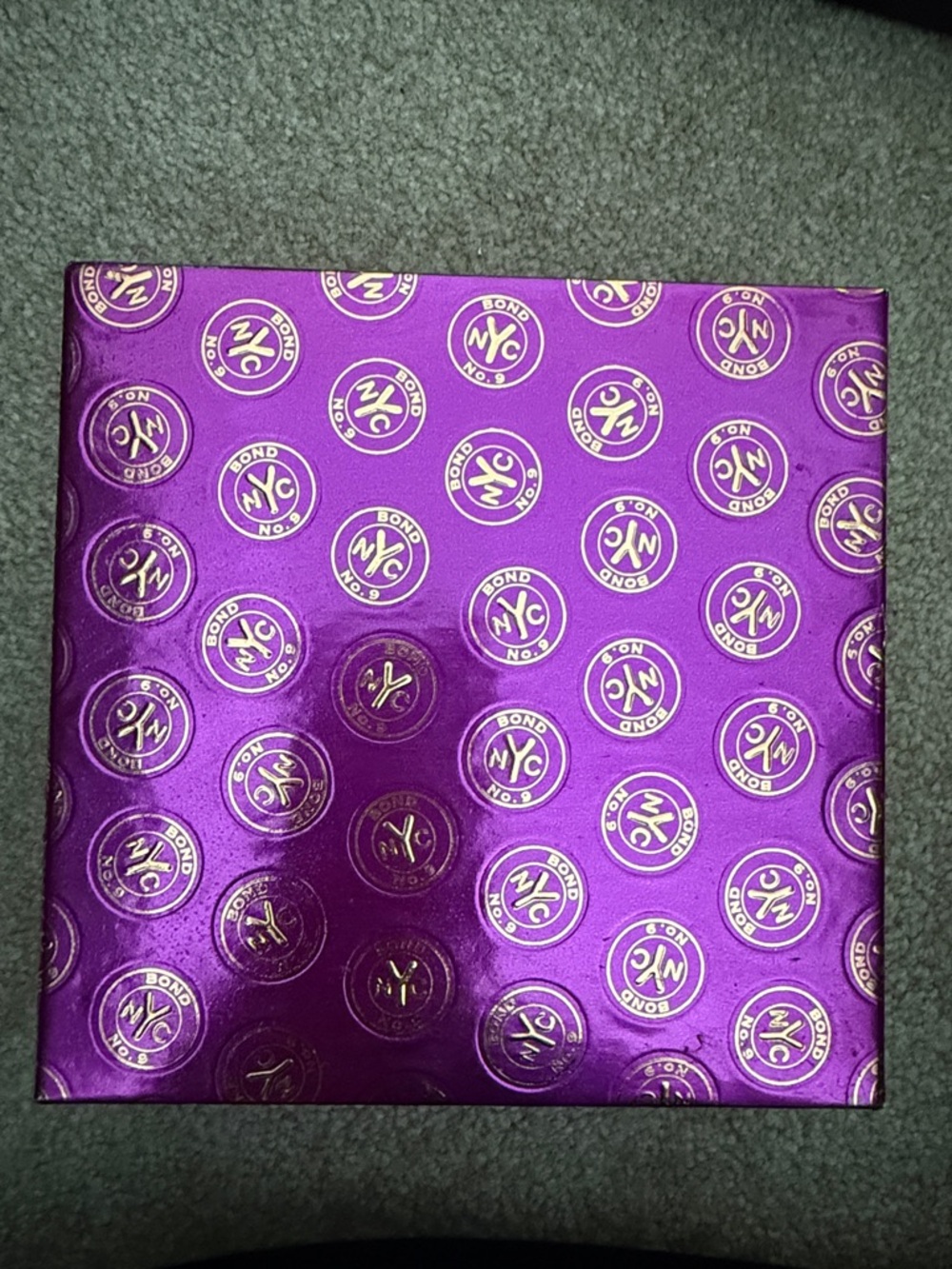Bond No. 9 New York Purple and Gold Card/Key Holder Box